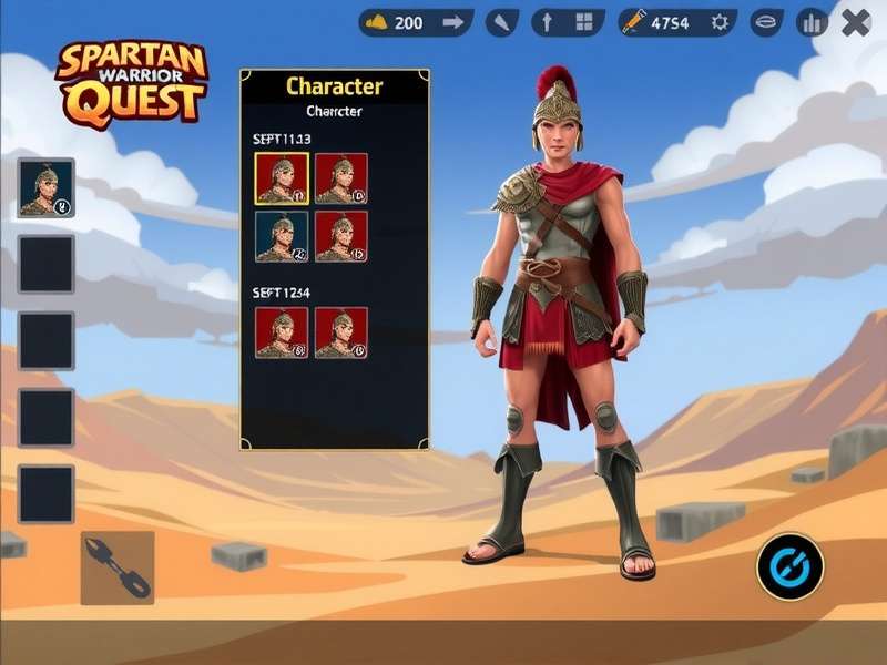 Spartan Warrior Quest Gameplay Interface